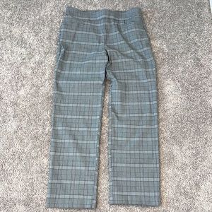 Women’s Plaid Trousers with Elastic Waist